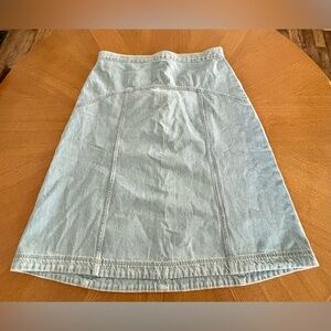 Old Navy Light Blue Denim A-Line Skirt
